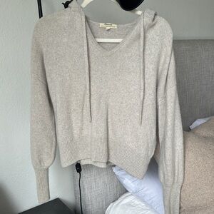 Madewell Allendale Hoodie Sweater cashmere - small